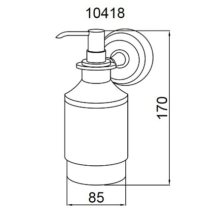 Дозатор для жидкого мыла Boheme Imperiale 10418 золото