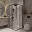 Душевой уголок Niagara Nova NG-6822-34BLACK 80x80x195 стекло прозрачное/профиль черный матовый - фото 2