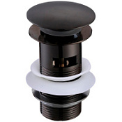 Донный клапан Aquatek AQ6001MB для раковины, черный матовый