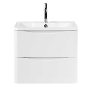 Тумба под раковину BelBagno Acqua ACQUA-600-2C-SO-BL 60 подвесная, Bianco Lucido