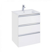 Тумба под раковину Roca The Gap A857404806 60 три ящика,белый глянец