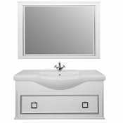 Мебель для ванной Tessoro Foster TS-F90105-CH-W-S 105 подвесная, белый с патиной серебро Мебель для ванной Tessoro Foster TS-F90105-CH-W-S 105 подвесная, белый с патиной серебро