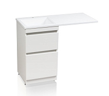 Тумба с раковиной напольная El Fante Даллас 115 L 2 ящика, пленка, белый