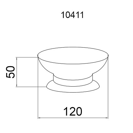 Мыльница Boheme Imperiale 10411 настольная, золото