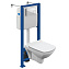 Комплект Cersanit Carina XL CO DPL EO slim+VECTOR + CORNER подвесной унитаз+инсталляция+к