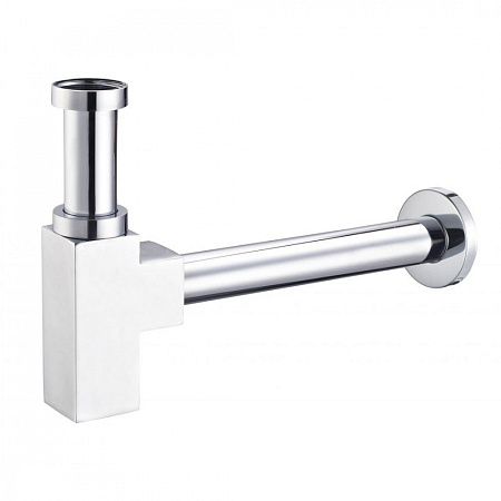 Сифон BelBagno BB-SMQ2-01 для раковины, хром/белый