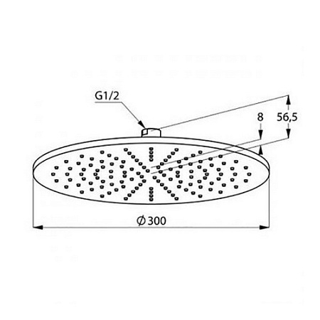 Верхний душ Kludi A-QA 6433005-00 хром