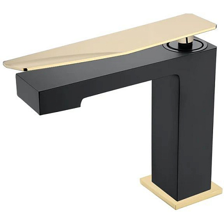 Смеситель Boheme Q 141-BG.2 для раковины, черный/золото