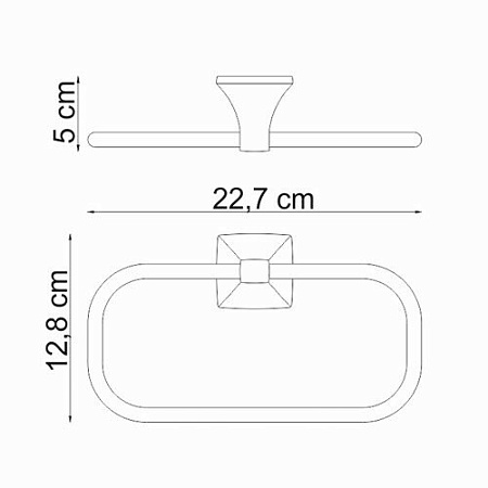 Полотенцедержатель WasserKRAFT Wern K-2560 22 хром