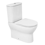 Чаша для унитаза-компакта BelBagno Energia BB8134CPR/SC белый с сиденьем soft close, P-trap Чаша для унитаза-компакта BelBagno Energia BB8134CPR/SC белый с сиденьем soft close, P-trap