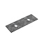 Столешница Sancos TT140A1X 140 c отверстием под смеситель, Black Sky