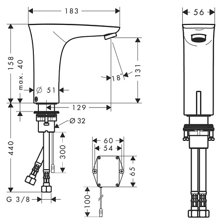 Смеситель Hansgrohe PuraVida 15171000 для раковины