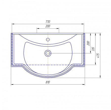 Тумба с раковиной Tessoro Foster TS-F9080-C-W 80 белый