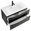 Тумба с раковиной BelBagno Marino MARINO-1000-2C-SO-NL-P 100 nero lucido - фото 4