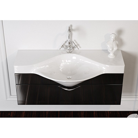 Тумба под раковину Aqwella 5 stars Broadway Brw.01.10/001/BLK 110, 1 ящик, черная