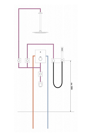 Кронштейн для верхнего душа Grohe Rainshower 28497000