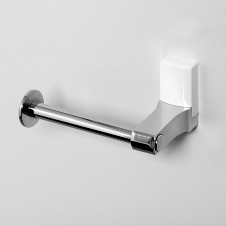 Держатель туалетной бумаги WasserKRAFT Leine K-5096WHITE хром/белый