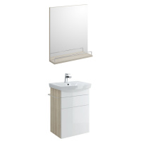 Мебель для ванной Cersanit Smart SU-SMA-CA50/Wh 50 белый/светлый ясень