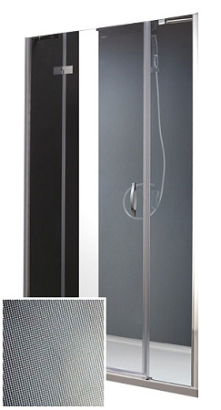 Душевая дверь в нишу Cezares Bergamo BERGAMO-B-13-30+60/40-P-Cr-L 130 L рифленое стекло