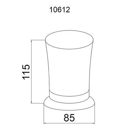 Стакан Boheme Medici 10612 для зубных щеток, бронза