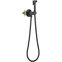 Гигиенический душ со смесителем Aquatek Бетта AQ1023MB черный матовый