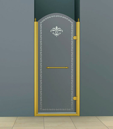 Душевая дверь в нишу Cezares Retro B 1 90 CP Br L/R