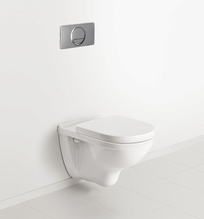 Унитаз подвесной Villeroy & Boch O.Novo 5660HRR1 безободковый, микролифт, альпийский белый