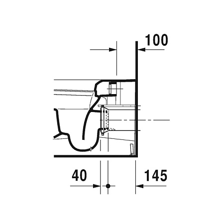 Унитаз приставной Duravit ME by Starck 2169590000+611000002000300 с функцией биде, белый