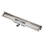 Душевой лоток AlcaPlast APZ104-1150 1150 с порогами, с регулируемым краем к стене, с боковым стоком