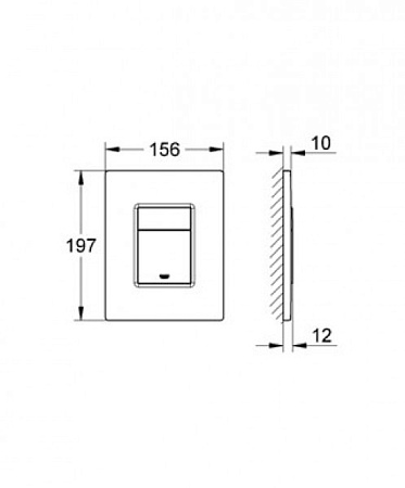 Кнопка смыва Grohe Skate Cosmopolitan Wood 38849HR0 для унитаза, макассар