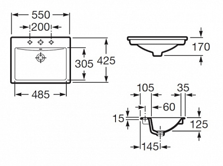 Раковина Roca Diverta 32711600Y 55х42,5