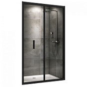 Душевая дверь ABBER Sonnenstrand AG07100B прозрачное/черный
