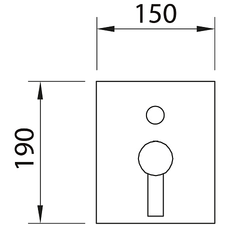 Смеситель Clever Paula 61226 для ванны с душем (внешняя часть)