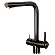 Смеситель Zorg Inox SZR-7039 BR/GRAFIT для кухонной мойки, бронза/графит