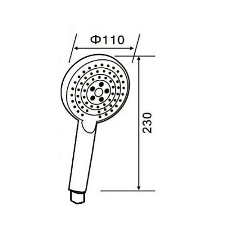 Душевая лейка Orange O-Shower OS03B черный