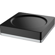 Мыльница Boheme 10960-B-CR настольная, хром/черный