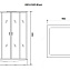Душевая кабина Niagara Premium NG-6901-01GQ BLACK 90x90x210 тонированное/профиль черный матовый - фото 3
