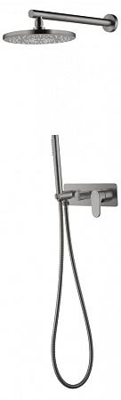 Душевой комплект Boheme Spectre 454-GM для душа, оружейная сталь