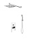 Душевой комплект для душа BelBagno Romano ROM-VDI-CRM хром