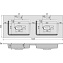 Раковина Jorno Modul Mol.08.120/W 120 белый - фото 2