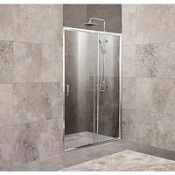 Душевая дверь в нишу BelBagno Unique UNIQUE-BF-1-120/135-C-Cr прозрачное стекло