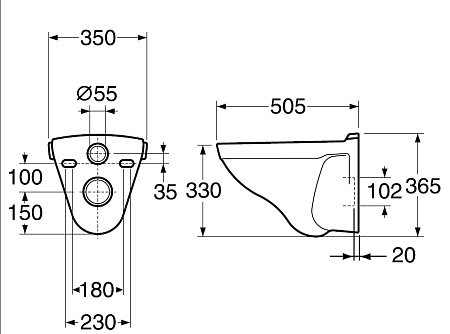 Унитаз подвесной Gustavsberg Nordic 2330