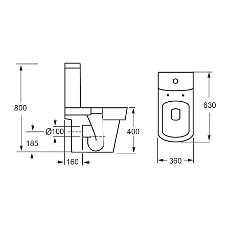 Унитаз-компакт BelBagno Mattino BB1060CPR