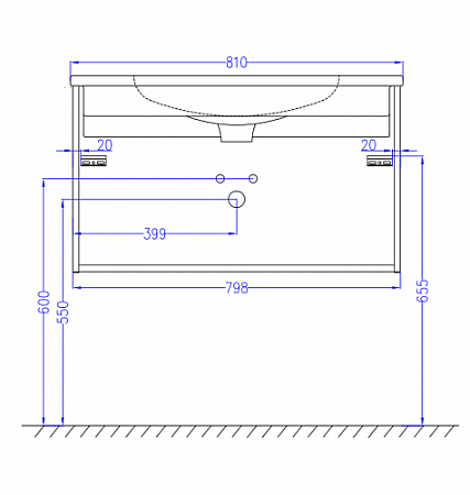 Тумба под раковину Jacob Delafon Madeleine EB2053-J5 80 белый блестящий