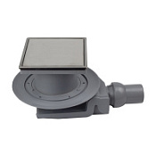 Душевой трап Pestan Plate 10х10 1 выход, ультранизкий, хром глянцевый