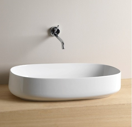 Раковина ArtCeram Cognac COL005 05;00 68 белый матовый