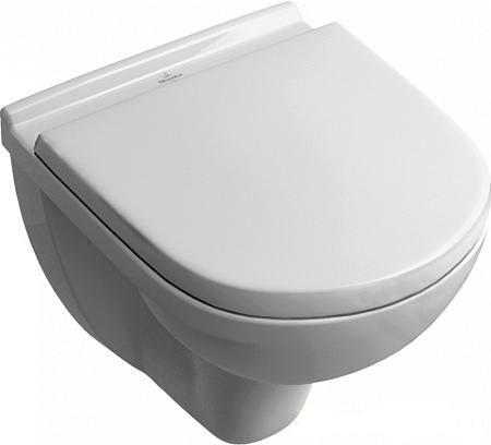 Унитаз подвесной Villeroy & Boch O.Novo 5660HRR1 безободковый, микролифт, альпийский белый
