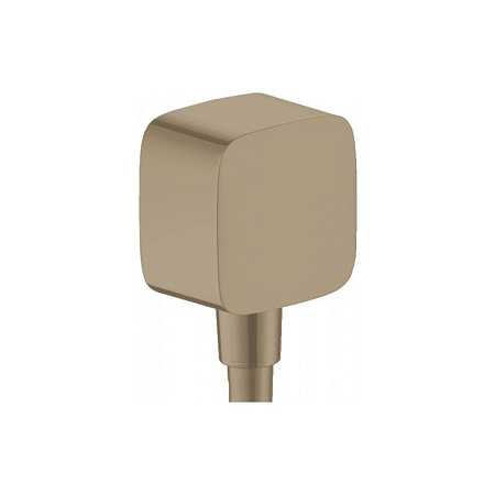 Шланговое подключение Hansgrohe Fixfit 26457140 шлифованная бронза