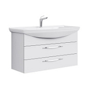 Тумба с раковиной Aqwella Аллегро Agr.01.10/2 105 подвесная, 2 ящика, белая