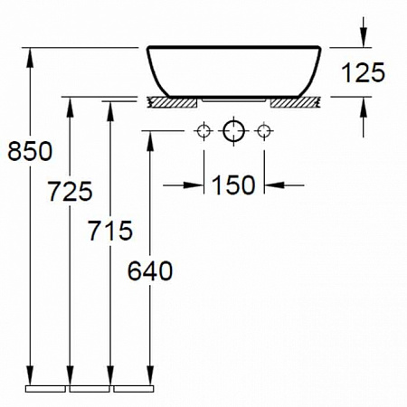 Раковина Villeroy & Boch Artis 41794301 43х43 см, белый альпин